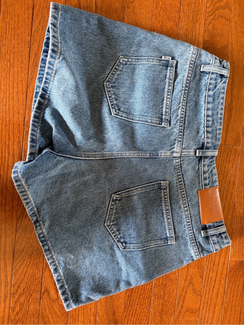 Princess Polly Blue High-Rise Denim Shorts - Picture 2 of 2